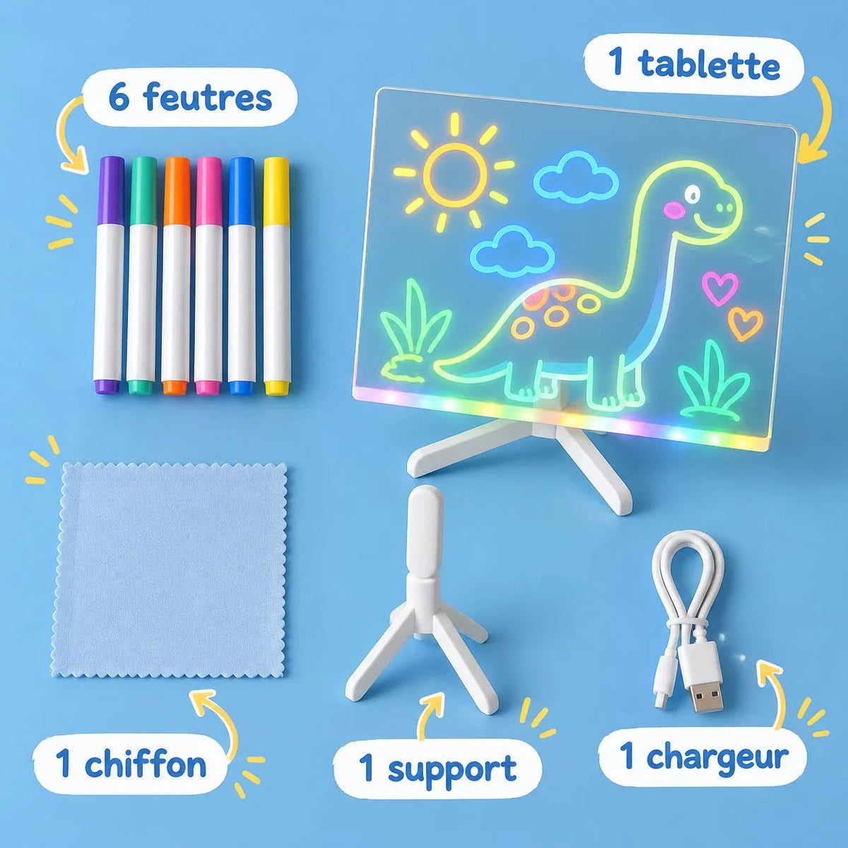 BUBELY™ | Planche à dessin lumineuse