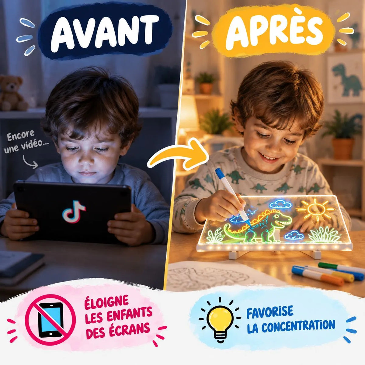 BUBELY™ | Planche à dessin lumineuse